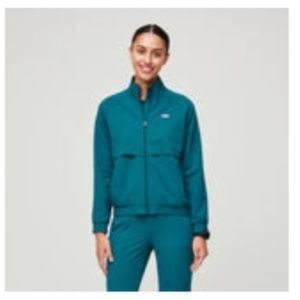 Women's FIGS Pacific Blue Sydney - Scrub Jacket - M / Pacific Blue